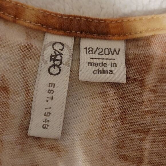 Cato open face long tie dye cardigan - Picture 5 of 7